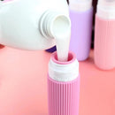 Kit 4 Frascos de Silicone Para Viagem